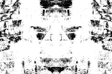 Siyah ve Beyaz Sorunlu Grunge Vektör Kaplama Şablonu. Koyu renkli eskimiş doku. Kirli Yaratıcı Tasarım Arkaplan Elementi