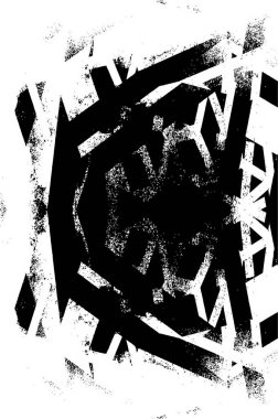 Siyah ve Beyaz Sorunlu Grunge Vektör Kaplama Şablonu. Koyu renkli eskimiş doku. Kirli Yaratıcı Tasarım Arkaplan Elementi