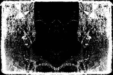 Siyah ve Beyaz Sorunlu Grunge Vektör Kaplama Şablonu. Koyu renkli eskimiş doku. Kirli Yaratıcı Tasarım Arkaplan Elementi