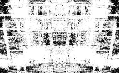 Siyah ve Beyaz Sorunlu Grunge Vektör Kaplama Şablonu. Koyu renkli eskimiş doku. Kirli Yaratıcı Tasarım Arkaplan Elementi