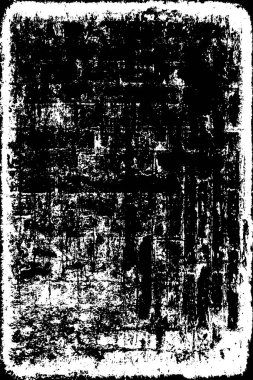 Siyah ve Beyaz Sorunlu Grunge Vektör Kaplama Şablonu. Koyu renkli eskimiş doku. Kirli Yaratıcı Tasarım Arkaplan Elementi