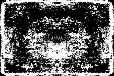 Siyah ve Beyaz Sorunlu Grunge Vektör Kaplama Şablonu. Koyu renkli eskimiş doku. Kirli Yaratıcı Tasarım Arkaplan Elementi