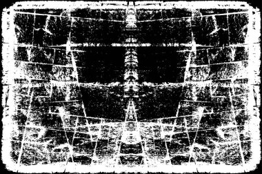 Siyah ve Beyaz Sorunlu Grunge Vektör Kaplama Şablonu. Koyu renkli eskimiş doku. Kirli Yaratıcı Tasarım Arkaplan Elementi