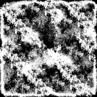 Siyah ve Beyaz Sorunlu Grunge Vektör Kaplama Şablonu. Koyu renkli eskimiş doku. Kirli Yaratıcı Tasarım Arkaplan Elementi