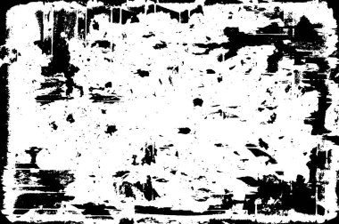 Siyah ve Beyaz Sorunlu Grunge Vektör Kaplama Şablonu. Koyu renkli eskimiş doku. Kirli Yaratıcı Tasarım Arkaplan Elementi