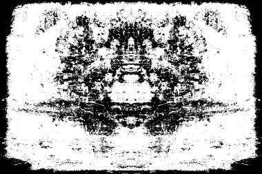 Siyah ve Beyaz Sorunlu Grunge Vektör Kaplama Şablonu. Koyu renkli eskimiş doku. Kirli Yaratıcı Tasarım Arkaplan Elementi