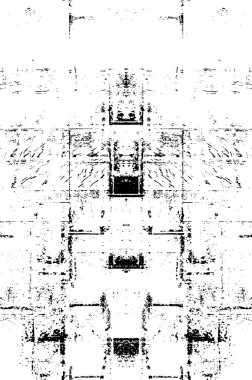 Siyah ve Beyaz Sorunlu Grunge Vektör Kaplama Şablonu. Koyu renkli eskimiş doku. Kirli Yaratıcı Tasarım Arkaplan Elementi