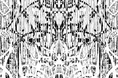 Siyah ve Beyaz Sorunlu Grunge Vektör Kaplama Şablonu. Koyu renkli eskimiş doku. Kirli Yaratıcı Tasarım Arkaplan Elementi