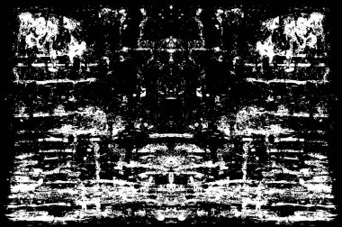 Siyah ve Beyaz Sorunlu Grunge Vektör Kaplama Şablonu. Koyu renkli eskimiş doku. Kirli Yaratıcı Tasarım Arkaplan Elementi