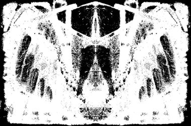 Siyah ve Beyaz Sorunlu Grunge Vektör Kaplama Şablonu. Koyu renkli eskimiş doku. Kirli Yaratıcı Tasarım Arkaplan Elementi