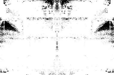 Siyah ve Beyaz Sorunlu Grunge Vektör Kaplama Şablonu. Koyu renkli eskimiş doku. Kirli Yaratıcı Tasarım Arkaplan Elementi