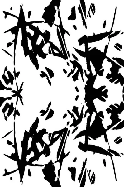 Abstrakter Schwarz Weißer Hintergrund Mit Kratzern Abstraktes Muster Für Kopierraum — Stockvektor