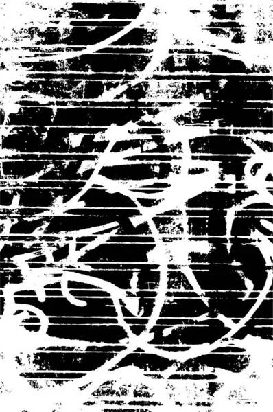 Abstrakter Hintergrund Für Kopierraum Schwarz Weiß Muster Mit Kratzern — Stockvektor