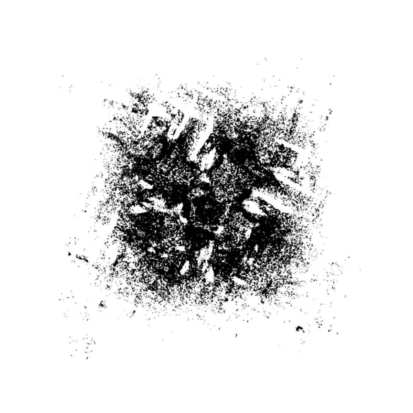 Schwarz Und Weiß Distressed Grunge Vector Overlay Template Dunkle Farbe — Stockvektor