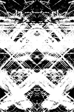 Siyah beyaz monokrom eski grunge vintage eskimiş arka plan soyut antika desenli retro model