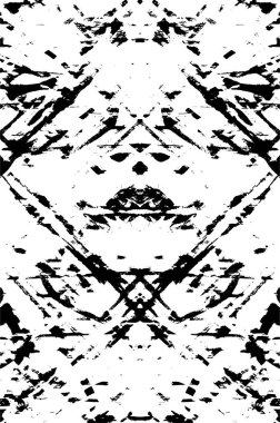 Siyah ve beyaz soyut doku. tek renkli illüstrasyon