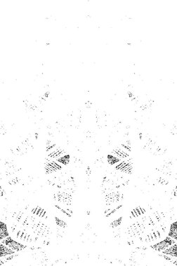 Grunge black and white pattern. Monochrome particles abstract texture. Background of cracks, scuffs, chips, stains, ink spots, lines. Dark design background surface. Gray printing element