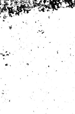 Grunge black and white pattern. Monochrome particles abstract texture. Background of cracks, scuffs, chips, stains, ink spots, lines. Dark design background surface. Gray printing element