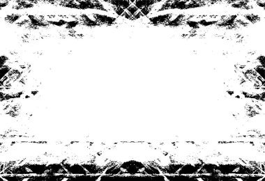 Sanat tarzında siyah ve beyaz dokular. Harika bir monokrom geçmişi var. Noktaların, noktaların, çizgilerin, çatlakların kaosundan bir desen. Grunge karanlık gerçeküstü