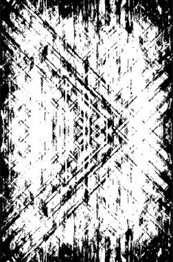 Sert siyah-beyaz doku vektörü. Derinden örtülmüş doku. Grunge 'un geçmişi. Soyut doku etkisi. Vektör İllüstrasyonu.       