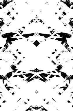 Sert siyah-beyaz doku vektörü. Derinden örtülmüş doku. Grunge 'un geçmişi. Soyut doku etkisi. Vektör İllüstrasyonu.       