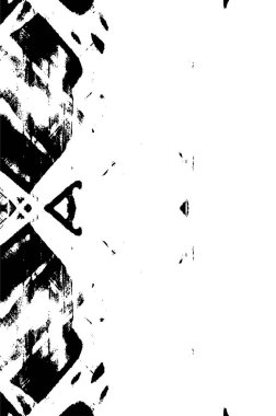 Sert siyah-beyaz doku vektörü. Derinden örtülmüş doku. Grunge 'un geçmişi. Soyut doku etkisi. Vektör İllüstrasyonu.       