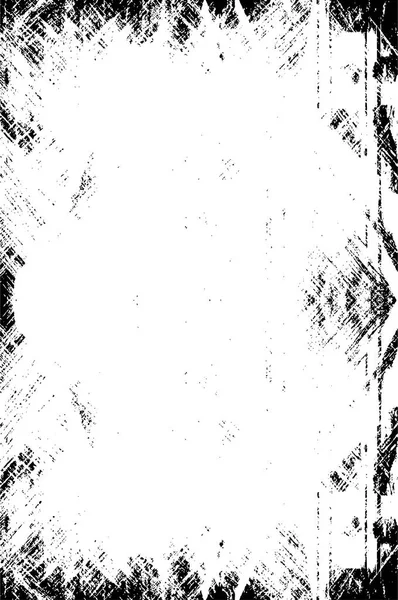 Monokrom Grunge Abstrakt Struktur Svart Och Vitt Illustration — Stock vektor