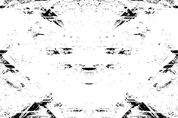 Tekstur Abstrak Monokrom Grunge Ilustrasi Hitam Dan Putih - Stok Vektor