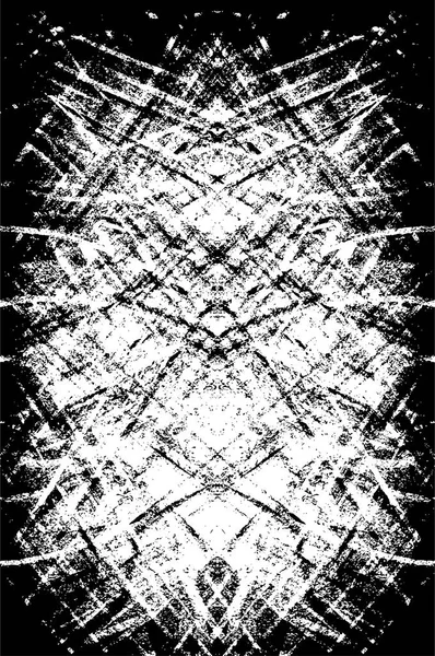 Monokrom Grunge Abstrakt Struktur Svart Och Vitt Illustration — Stock vektor