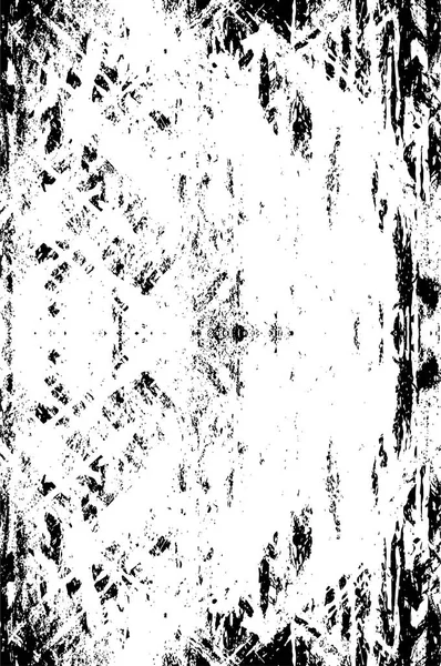 Monocromático Grunge Textura Abstrata Ilustração Preto Branco — Vetor de Stock