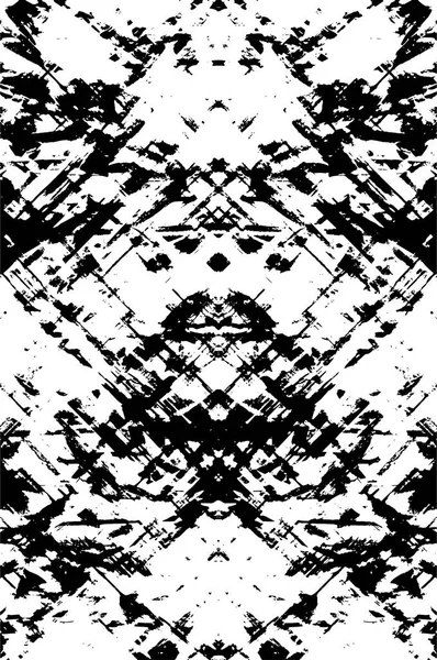 Monochromatická Abstraktní Textura Černobílá Ilustrace — Stockový vektor