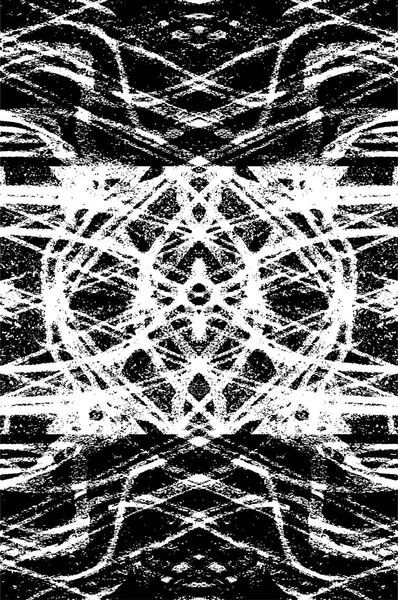 Monochrom Abstrakte Textur Schwarz Weiß Illustration — Stockvektor