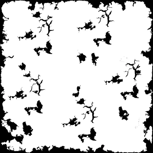 Vektorillustration Schwarze Silhouette Eines Baumes Mit Weißem Hintergrund — Stockvektor