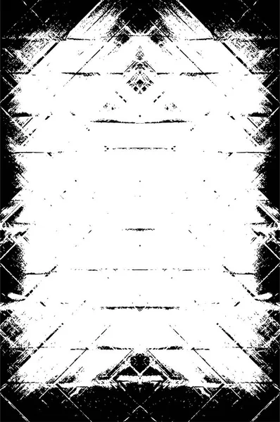 Grunge Preto Branco Textura Monocromática Vetorial — Vetor de Stock
