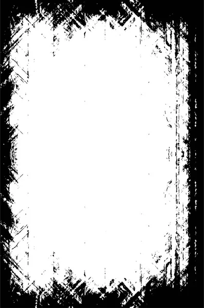 Zwart Wit Grunge Vector Monochrome Textuur — Stockvector