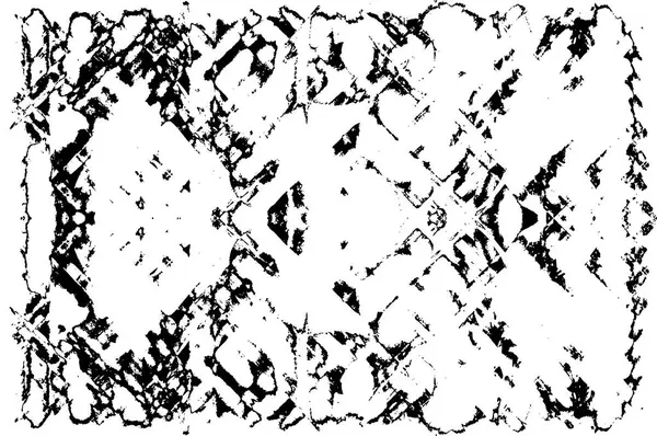 艺术风格的黑白质感 绝妙的单色背景 裂缝的混乱模式 鬼鬼祟祟的超现实 — 图库矢量图片
