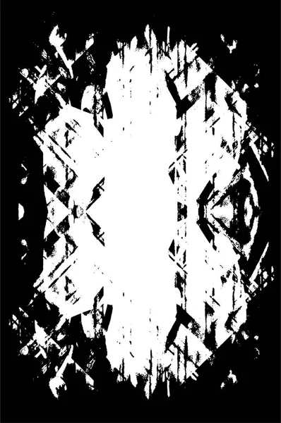 Vecteur Texture Rugueux Noir Blanc Texture Superposition Perturbée Fond Grunge — Image vectorielle