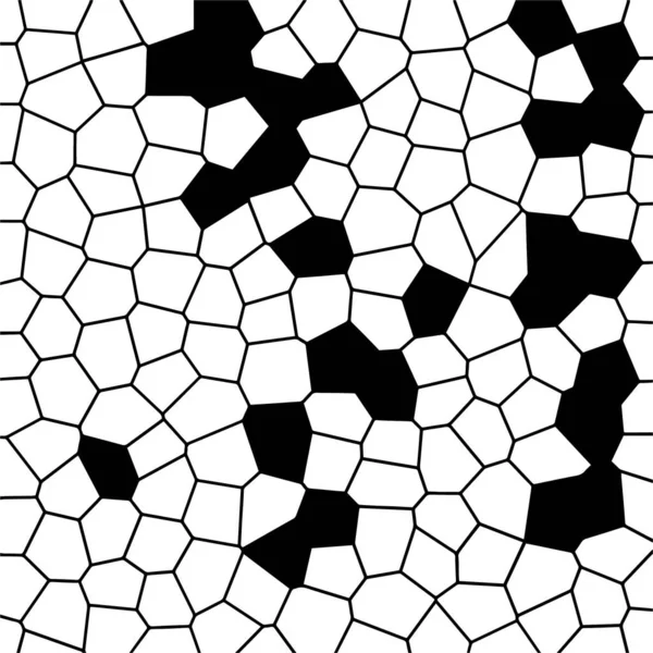 Seamless Black White Geometric Background — Stock Vector