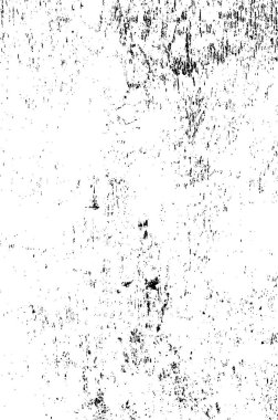 Beyaz arkaplanda soyut grunge desenli siyah desen