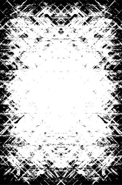 Koyu Grunge Geometrik Deseni