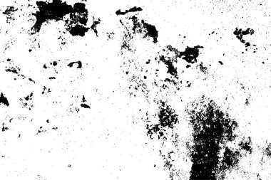 Çatlamış beton, taş ya da asfaltın sıkıntılı örtülü dokusu. Grunge 'un arka planı. soyut yarım ton vektör çizimi