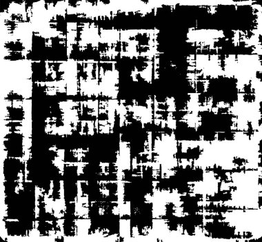 Çizik ve çiziklerle dolu siyah beyaz bir arka plan. Soyut vektör illüstrasyonu.