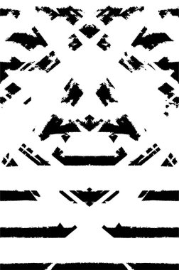 Siyah ve beyaz soyut desen