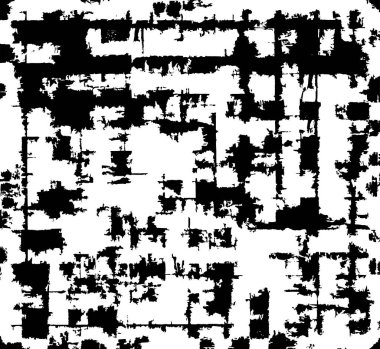 Sert siyah-beyaz doku vektörü. Derinden örtülmüş doku. Grunge 'un geçmişi. Soyut doku etkisi. Vektör İllüstrasyonu.       