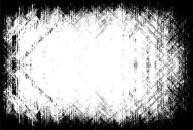 Sert siyah-beyaz doku vektörü. Derinden örtülmüş doku. Grunge 'un geçmişi. Soyut doku etkisi. Vektör İllüstrasyonu.       