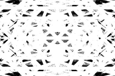 Sert siyah-beyaz doku vektörü. Derinden örtülmüş doku. Grunge 'un geçmişi. Soyut doku etkisi. Vektör İllüstrasyonu.       