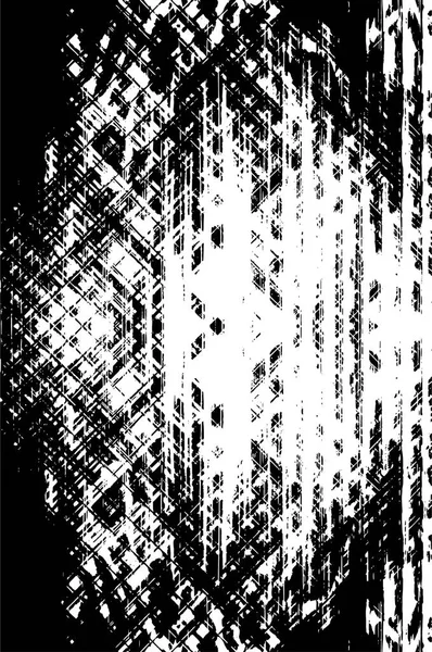 Black White Texture Art Style Fantastic Monochrome Background Pattern Chaos — Stock Vector
