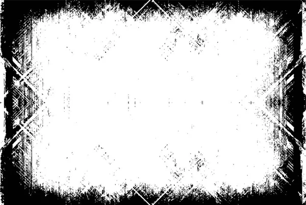 Grunge Plantilla Textura Vectorial Urbana Blanco Negro Oscuro Lugar Polvo — Vector de stock