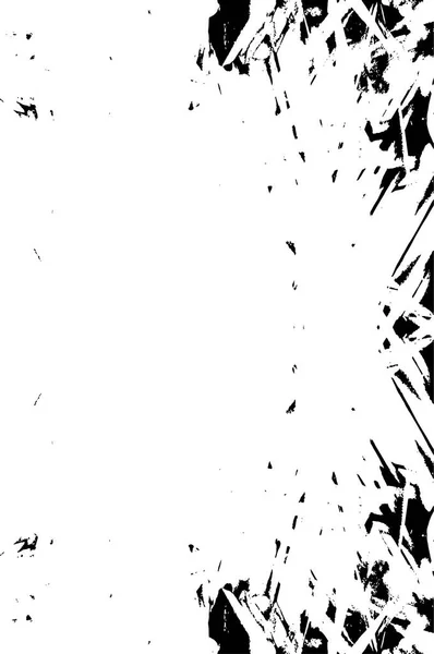 Verstörter Hintergrund Mit Schwarz Weißer Textur Mit Kratzern Und Linien — Stockvektor