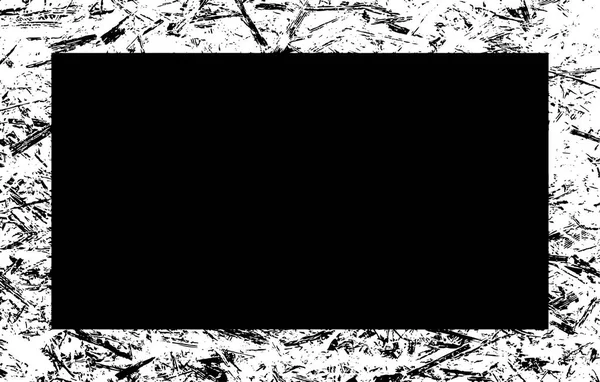 Абстрактный Черно Белый Гранж Фон Текстурой Трещин — стоковый вектор